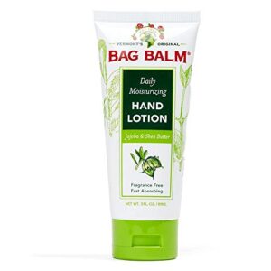 bag balm vermont's original hand & body lotion, fragrance-free, non-greasy, 3oz - 2 pack