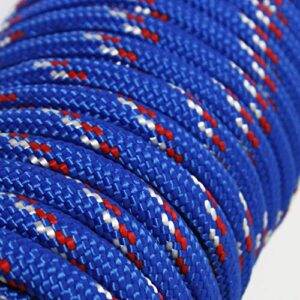 MaxxHaul 3/8" x 50 Ft 50227 Diamond Braided Rope Extra Strength-Sunlight and Weather Resistant, Multicolor
