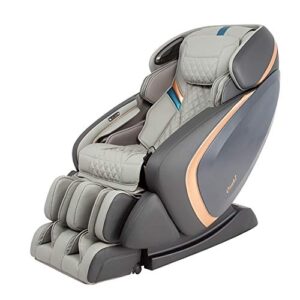 osaki os-pro admiral g massage chair with led light control in grey, advanced 3d technology, auto body scan, l-track massage, space saving technology, zero gravity mode, 6 massage styles