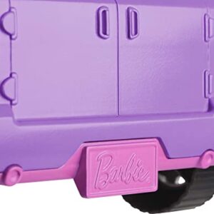 Barbie Toy Car, Purple Off-Road Vehicle with 2 Pink Seats and Treaded, Rolling Wheels