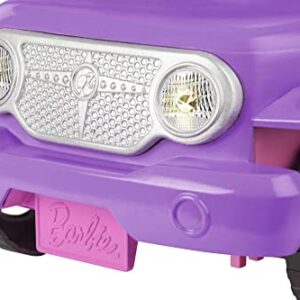 Barbie Toy Car, Purple Off-Road Vehicle with 2 Pink Seats and Treaded, Rolling Wheels