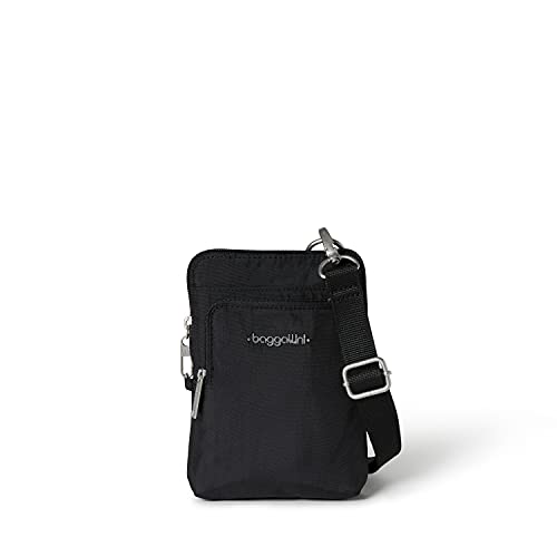 Baggallini Womens Securtex® Anti-theft Activity Crossbody Bag Cross Body, Black