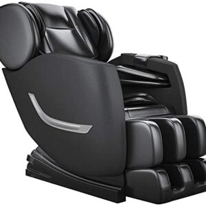 SMAGREHO 2022 New Full Body Electric Zero Gravity Shiatsu Massage Chair with Bluetooth Heating and Foot Roller for Home and Office (Black)