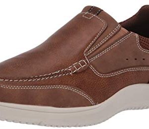 Nunn Bush Men's Conway Slip-On Moccasin Toe with Comfort Gel Loafer, Tan, 13 Wide