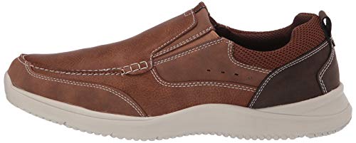 Nunn Bush Men's Conway Slip-On Moccasin Toe with Comfort Gel Loafer, Tan, 13 Wide