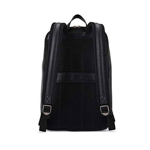 Samsonite Classic Leather Slim Backpack, Black, One Size