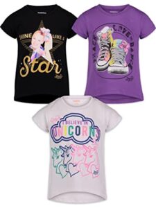 jojo siwa big girls fashion 3 pack t-shirts 14/16