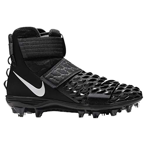 Nike Men's Force Savage Elite 2 Football Cleats (15, Black/White-M)