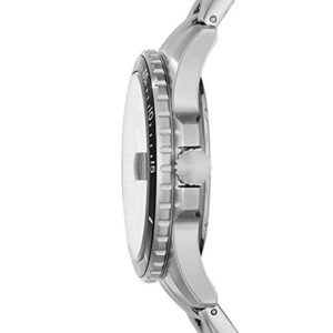 Fossil Men's FB-01 Quartz Stainless Steel Three-Hand Watch, Color: Silver/Black (Model: FS5652)