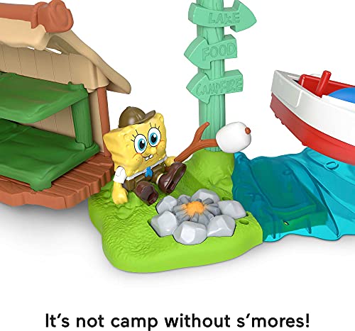 Imaginext Spongebob Playset, Camp Coral, Campground with Character Figure and Play Pieces for Preschool Pretend Play 3+ Years (Amazon Exclusive)