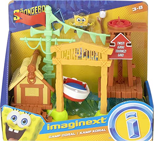 Imaginext Spongebob Playset, Camp Coral, Campground with Character Figure and Play Pieces for Preschool Pretend Play 3+ Years (Amazon Exclusive)