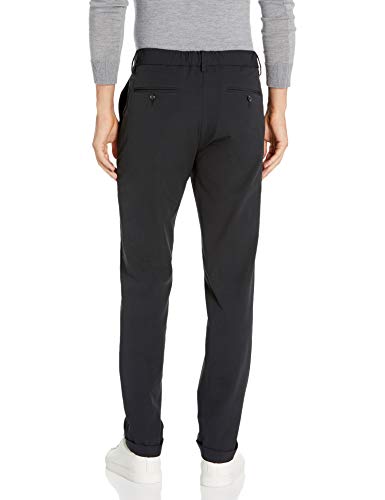 Kenneth Cole Men's Slim Fit Flex Dress Pant, Black, 38 X 32