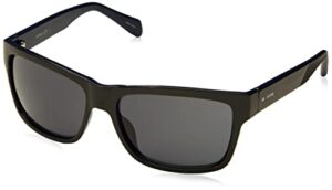 fossil mens fossil male style fos 3097/s sunglasses, black, 59mm 17mm us