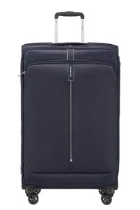 samsonite popsoda luggage- suitcase, spinner l erweiterbar (78 cm - 112.5 l), blau (dark blue)
