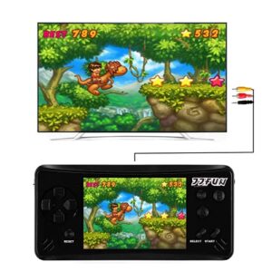 Retro Plus Handheld Games for Kids Adults, 218 Classic Games Built in Portable Arcade Video Games Player 3.5 Inch TFT Big Screen Rechargeable Li-ion, Support AV Output,Earphone,Volume Control -Black