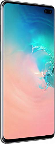 SAMSUNG Galaxy S10+ Plus 128GB+8GB RAM SM-G975U Dual Sim 6.4" LTE T-Mobile Locked Smartphone (Prism White)