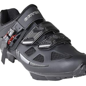 Gavin Elite MTB Cycling Shoe, Mountain Bike Shoe - SPD Cleat Compatible Black