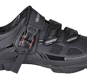 Gavin Elite MTB Cycling Shoe, Mountain Bike Shoe - SPD Cleat Compatible Black