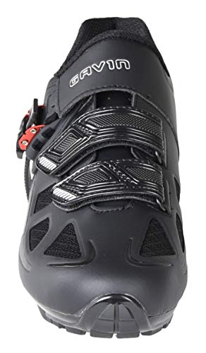 Gavin Elite MTB Cycling Shoe, Mountain Bike Shoe - SPD Cleat Compatible Black