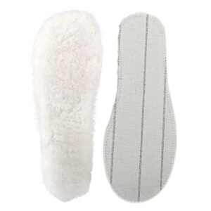maxw winter wool insoles for women soft warm shoe inserts fleece shoe pads replacement for shoes boots slippers 8