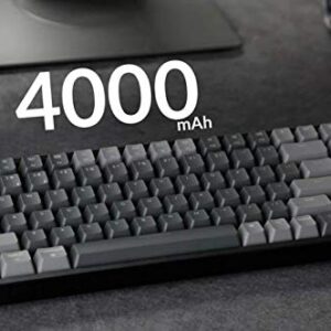 Keychron K2 Version 2 Wireless Gaming Mechanical Keyboard, Bluetooth/USB Wired Compact 84 Keys RGB LED Backlit N-Key Rollover Aluminum Frame for Mac Windows, Gateron G Pro Brown Switch