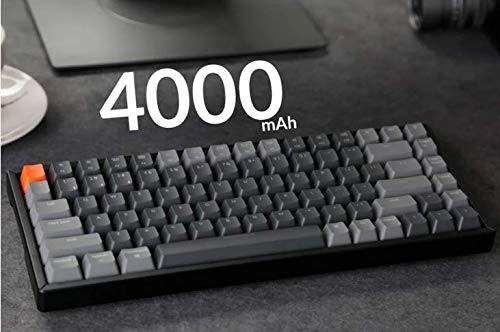 Keychron K2 Version 2 Wireless Gaming Mechanical Keyboard, Bluetooth/USB Wired Compact 84 Keys RGB LED Backlit N-Key Rollover Aluminum Frame for Mac Windows, Gateron G Pro Brown Switch