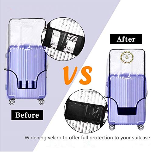 GigabitBest Thicken Luggage Cover Suitcase Cover Protector with Large Velcro (20''(18.89''H x 13.38''L x 9.44''W))