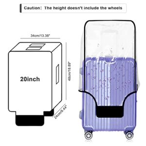 GigabitBest Thicken Luggage Cover Suitcase Cover Protector with Large Velcro (20''(18.89''H x 13.38''L x 9.44''W))