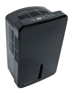 lockdown automatic dehumidifier with quiet operation, drain hose and self monitoring controls for humidity control in small rooms, safes and closets