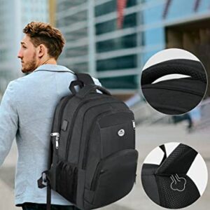 MATEIN Travel Laptop Backpack for Men, Water Resistant Anti-Theft Bag with USB Charging Port Fits 15.6 Inch Computer, Sturdy Work Business Backpacks for Men Women Gifts, Lightweight Casual Daypack