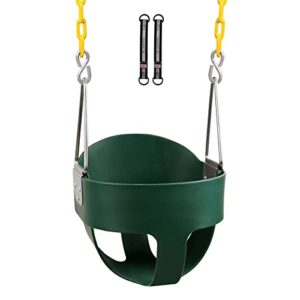 redswing high back toddler bucket swing seat with coated chains, heavy duty kids swing seat for outside, playground, backyard, swing set accessories