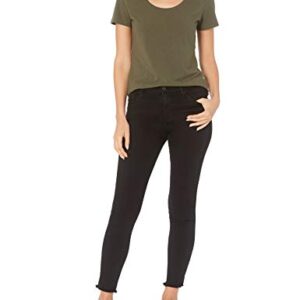 Amazon Essentials Women's Classic-Fit Short-Sleeve Scoop Neck T-Shirt (Available in Plus Size), Pack of 2, Dark Olive/Black, XX-Large