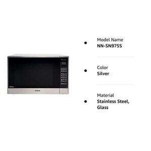 Panasonic NN-SN975S Genius Sensor Microwave - With Inverter Technology - Stainless Steel – 2.2 Cu. Ft. 1250W (Silver) (Renewed)