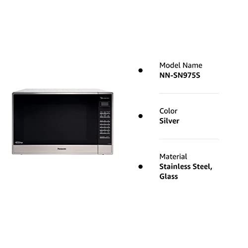 Panasonic NN-SN975S Genius Sensor Microwave - With Inverter Technology - Stainless Steel – 2.2 Cu. Ft. 1250W (Silver) (Renewed)