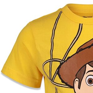 Disney Pixar Toy Story Woody Buzz Lightyear Forky Alien Rex Slinky Dog Toddler Boys 4 Pack T-Shirts Big Kid 2T