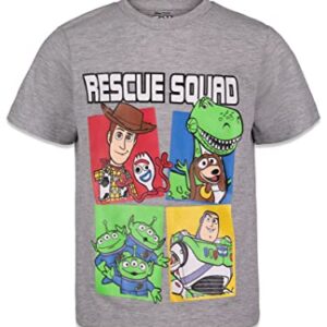 Disney Pixar Toy Story Woody Buzz Lightyear Forky Alien Rex Slinky Dog Toddler Boys 4 Pack T-Shirts Big Kid 2T