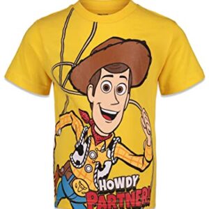 Disney Pixar Toy Story Woody Buzz Lightyear Forky Alien Rex Slinky Dog Toddler Boys 4 Pack T-Shirts Big Kid 3T