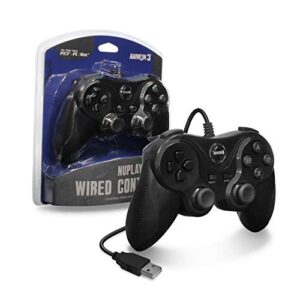 armor3 "nuplay" wired game controller for ps3 (black)