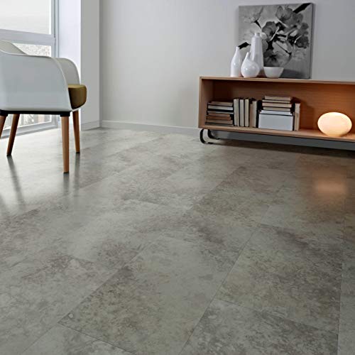 SUPERCore Xtreme SPC038X Fossil Gray Rigid Vinyl Tile Flooring, Sample