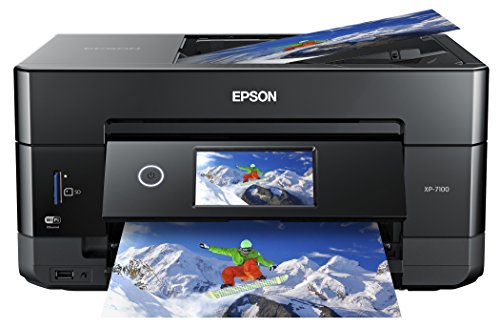 Epson Expression Premium XP-7100 Wireless Color Photo Printer with ADF, Scanner and Copier. Full 1-Year Limited Warranty (Renewed Premium),Black