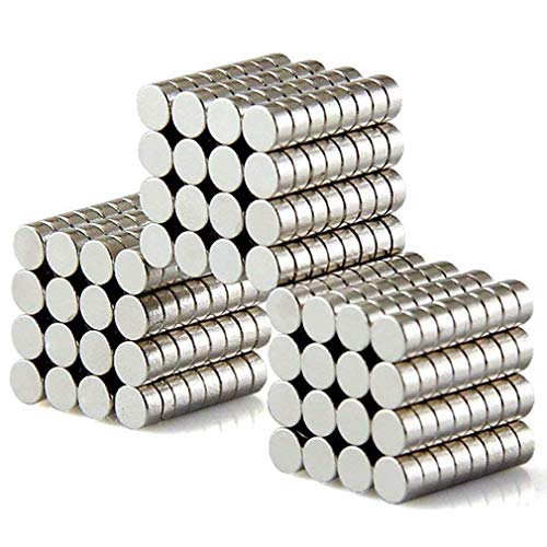 300PCS Fastener Decor Craft Miniature Holder Magnets for Hobbies,Crafts,Warhammer 40k Round Disc - 2mmx1mm