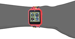 Accutime Kids Disney Mickey Mouse Red Black Educational Learning Touchscreen Smart Watch Toy for Boys, Girls, Toddlers - Selfie Cam, Learning Games, Alarm, Calculator, Pedometer (Model: MK4089AZ)