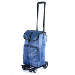 Easy Carry Bags for Wincspace Lightweight Folding Hand Cart Dolly Fold Up Hand Truck Portable Utility Moving Shopping Cart-Portable Fold Up Dolly (Blue)