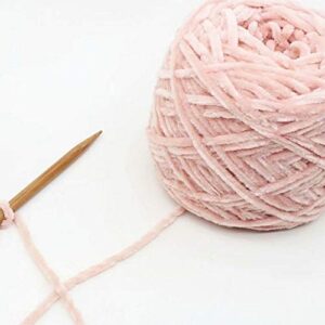 Clisil Knitting Chenille Yarn DIY Forest Biome Velvet Chenille Yarn Bulky Luxury Polyester Chenille Yarn for Crochet Hat Scarf Sweater Shawl Toy 8oz/250g