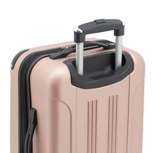 Travelers Club Chicago Hardside Expandable Spinner Luggages, Rose Gold, 3 Piece Set