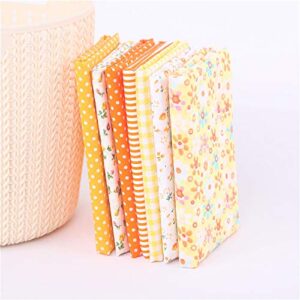 AUEAR, 35 Pack Cotton Print Fabric Bundle Squares 9.8"x9.8" Quilting Sewing Floral Precut Sheets for DIY Sewing Scrapbooking Quilting Dot Pattern (Bright Colors: Red & Blue & Yellow & Pink & Green)