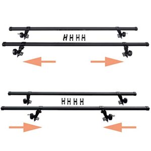 HTTMT- MT371-033- All-In-One SR1001 56" ROOF RACK SYSTEM Compatible With Most VEHICLES RAIN GUTTERS 130 LB CAPACITY [See Fitment]