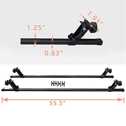 HTTMT- MT371-033- All-In-One SR1001 56" ROOF RACK SYSTEM Compatible With Most VEHICLES RAIN GUTTERS 130 LB CAPACITY [See Fitment]