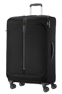 samsonite unisex adults’ luggage suitcase, black, spinner l expandable (78 cm-112.5 l)