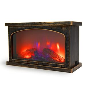 5 color led fireplace - lantern decorative, electric fireplace, room decor, fake fireplace, battery operated, portable, indoor and outdoor